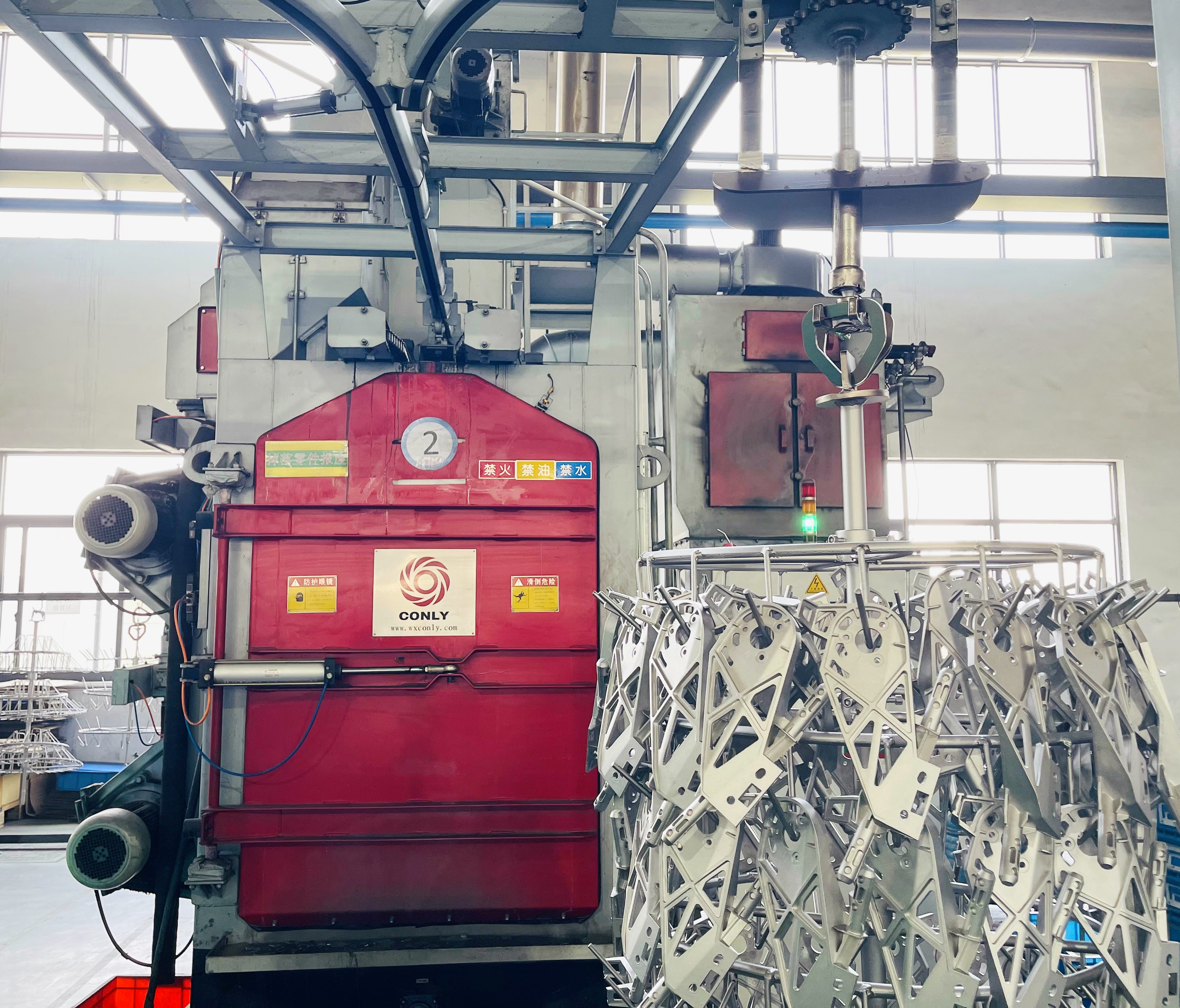 Sandblasting line